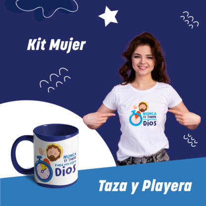Kit taza y playera - mujer